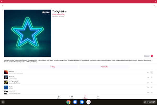 Apple Music Play Store Chromebook