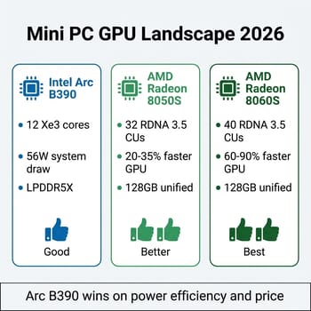 Panther Lake vs Strix Halo vs Arrow Lake mini PC comparison