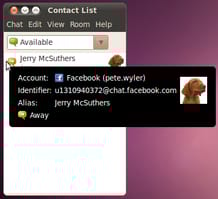 Facebook integration in Empathy